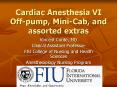 Cardiac Anesthesia VI Offpump, MiniCab, and assorted extras PowerPoint PPT Presentation