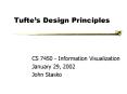 Tuftes Design Principles PowerPoint PPT Presentation