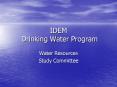 IDEM Drinking Water Program PowerPoint PPT Presentation