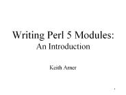 Writing Perl 5 Modules: An Introduction