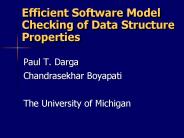 Efficient Software Model Checking of Data Structure Properties