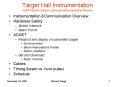 Target Hall Instrumentation NuMI Neutrino Beam Devices Instrumentation Review PowerPoint PPT Presentation