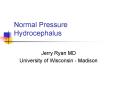 Normal Pressure Hydrocephalus PowerPoint PPT Presentation