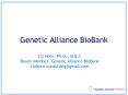 Genetic Alliance BioBank PowerPoint PPT Presentation