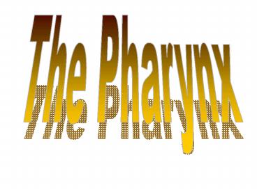 The Pharynx