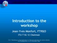 Introduction to the workshop