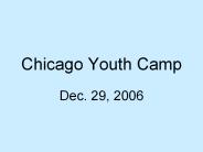 Chicago Youth Camp