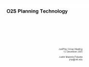 O2S Planning Technology