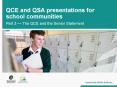 QCE and QSA presentations for school communities PowerPoint PPT Presentation