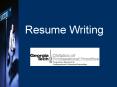 Resume Writing PowerPoint PPT Presentation