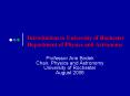 Introduction to University of Rochester Department of Physics and Astronomy PowerPoint PPT Presentation
