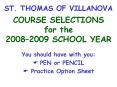 ST' THOMAS OF VILLANOVA PowerPoint PPT Presentation