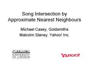 Song Intersection by Approximate Nearest Neighbours