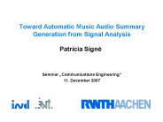 Toward Automatic Music Audio Summary Generation from Signal Analysis