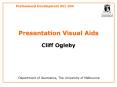Presentation Visual Aids PowerPoint PPT Presentation