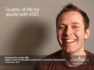 Professor Rita Jordan OBE,