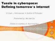 Tussle in cyberspace: Defining tomorrow
