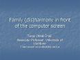Family disharmony in front of the computer screen PowerPoint PPT Presentation
