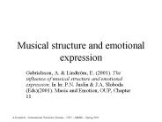 Musical structure and emotional expression