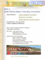 SDICA South Dakota Indian Counseling Association