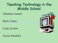 Teaching Technology in the Middle School PowerPoint PPT Presentation