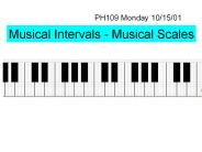 Musical Intervals - Musical Scales