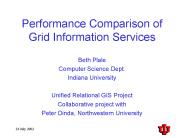 Performance Comparison of Grid Information Services