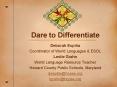 Dare to Differentiate PowerPoint PPT Presentation