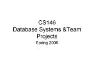 CS146 Database Systems