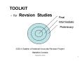 TOOLKIT for Revsion Studies PowerPoint PPT Presentation
