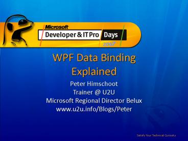 presentation player overlay