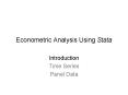 Econometric Analysis Using Stata PowerPoint PPT Presentation