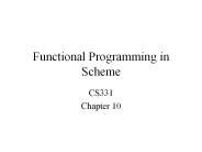 Functional Programming in Scheme