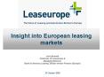 Insight into European leasing markets PowerPoint PPT Presentation