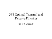 3F4 Optimal Transmit and Receive Filtering