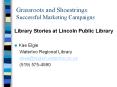 Grassroots and Shoestrings: Successful Marketing Campaigns PowerPoint PPT Presentation