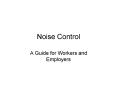 Noise Control PowerPoint PPT Presentation