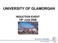 UNIVERSITY OF GLAMORGAN PowerPoint PPT Presentation
