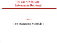 CS 430 / INFO 430 Information Retrieval