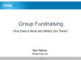 Group Fundraising PowerPoint PPT Presentation