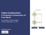 Claim Construction: A Purposive Construction of Free World