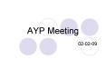AYP Meeting PowerPoint PPT Presentation