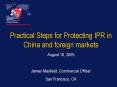 Practical Steps for Protecting IPR in China and foreign markets PowerPoint PPT Presentation