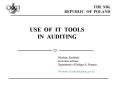 USE OF IT TOOLS IN AUDITING PowerPoint PPT Presentation