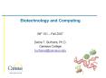 Biotechnology and Computing PowerPoint PPT Presentation