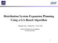 Distribution System Expansion Planning Using a GA-Based Algorithm PowerPoint PPT Presentation