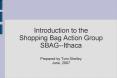 Introduction to the Shopping Bag Action Group SBAGIthaca Prepared by Tom Shelley June, 2007 PowerPoint PPT Presentation