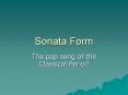 Sonata Form PowerPoint PPT Presentation