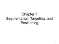 Chapter 7 Segmentation, Targeting, and Positioning PowerPoint PPT Presentation