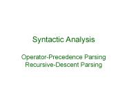 Syntactic%20Analysis%20Operator-Precedence%20Parsing%20Recursive-Descent%20Parsing